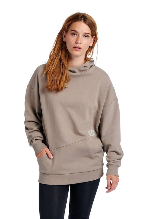 Hummel hmlUrban Unisex Kapucnis pulóver, világos barna, s-es