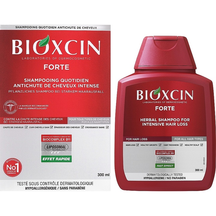 Sampon Bioxcin Forte impotriva caderii intense a parului 300 ml