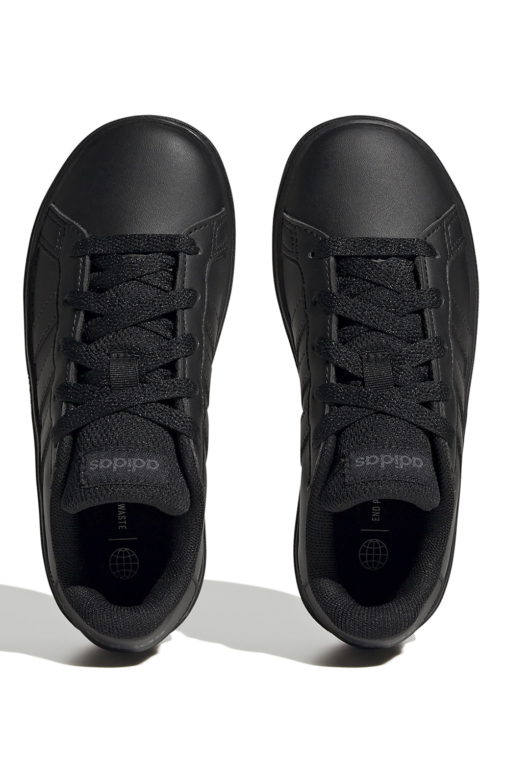 adidas Sportswear, Grand Court műbőr sneaker, Fekete, 36 EU