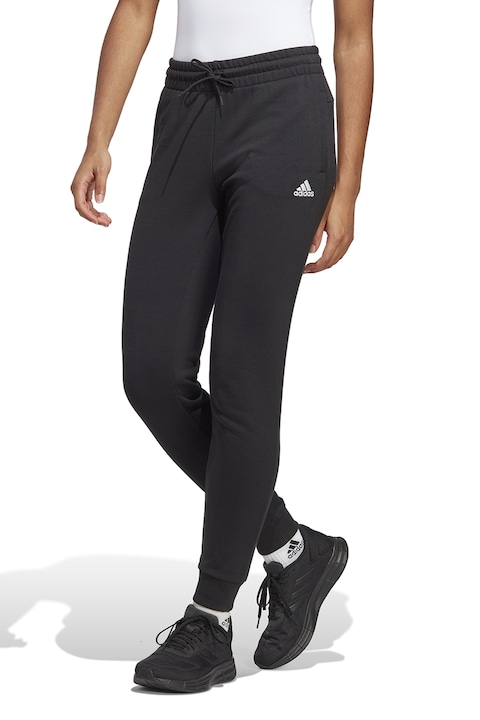 adidas Sportswear, Pantaloni de trening slim fit Essentials Linear, Negru