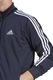 adidas Sportswear, Trening cu benzi laterale contrastante cu logo, Bleumarin