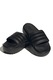 adidas Sportswear, Papuci cu logo si platforma Adilette, Negru, 8