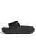 adidas Sportswear, Papuci cu logo si platforma Adilette, Negru, 8