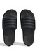 adidas Sportswear, Papuci cu logo si platforma Adilette, Negru, 8
