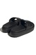 adidas Sportswear, Papuci cu logo si platforma Adilette, Negru, 8