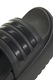 adidas Sportswear, Papuci cu logo si platforma Adilette, Negru, 8