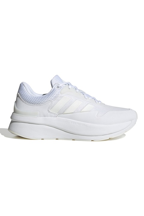 adidas Sportswear, Pantofi cu garnituri din material sintetic pentru alergare Znchill, Alb