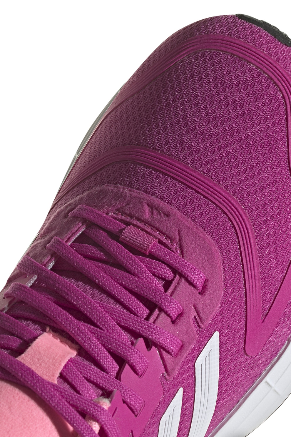adidas Performance, Маратонки за бягане Duramo с лого, цвят фуксия