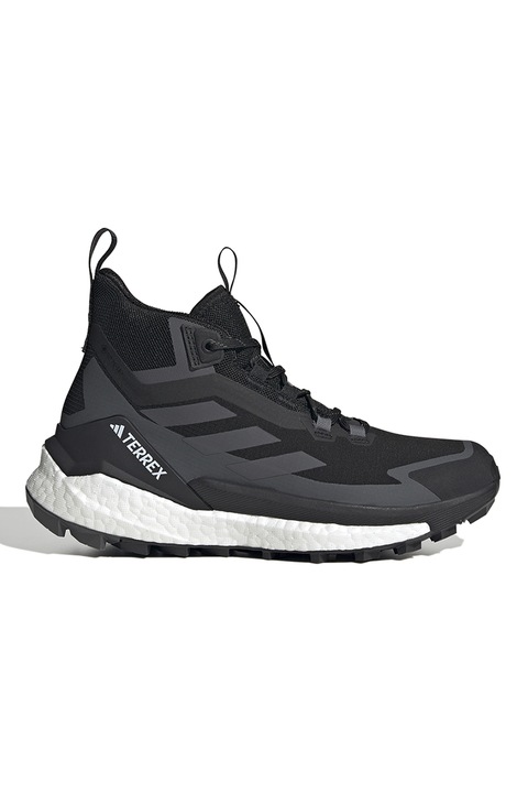adidas Performance, Pantofi mid-high pentru drumetii Terrex Free, Negru/Gri antracit, 37 1/3