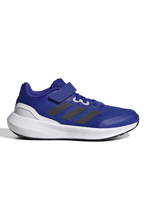 adidas Sportswear, Pantofi sport cu inchidere velcro RunFalcon 3.0, Albastru royal/Negru