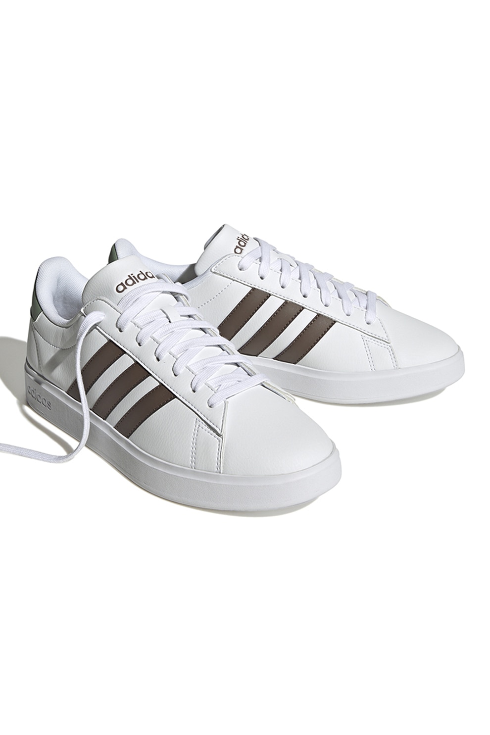 adidas Sportswear, Pantofi sport de piele ecologica cu imprimeu logo ...