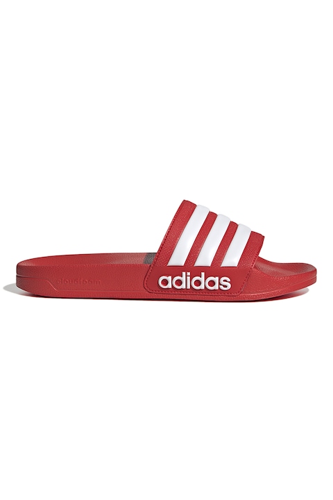 adidas Sportswear, Чехли Adilette с лого, Червен/Мръснобял
