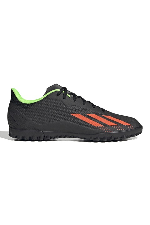 adidas Performance, Pantofi de fotbal X Speedportal.4 Turf, Verde lime/Portocaliu mandarina/Negru