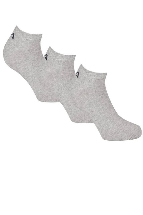 3 pár zoknikészlet Fila F9100-400, pamut/poliészter, szürke, M