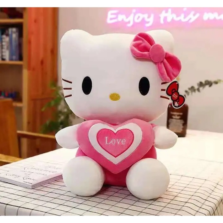 Плюшена играчка Hello Kitty, многоцветен, 27 см