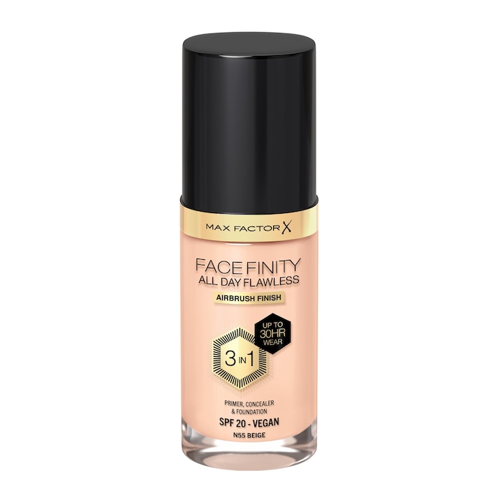 Фон дьо тен Max Factor Facefinity All Day Flawless 3-in-1 N55 Beige, 30 мл
