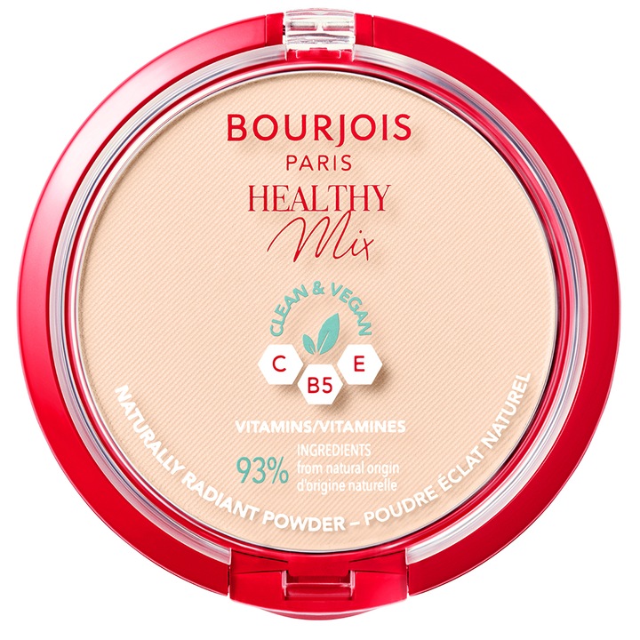 Пудра Bourjois Healthy Mix 01 Ivory, Матираща, Компактна, 10 гр