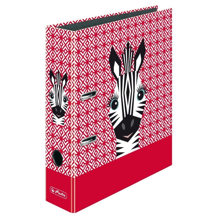 Biblioraft Max.file A4 8 cm Motiv Aranyos állatok zebra
