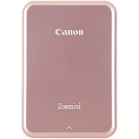 Imprimantă foto Canon Zoemini PV123, Rose Gold, tehnologie ZINK (zero ink), Viteză: 50 de secunde per fotografie, Rezoluție de imprimare 314 X 400 dpi, Bluetooth 4.0