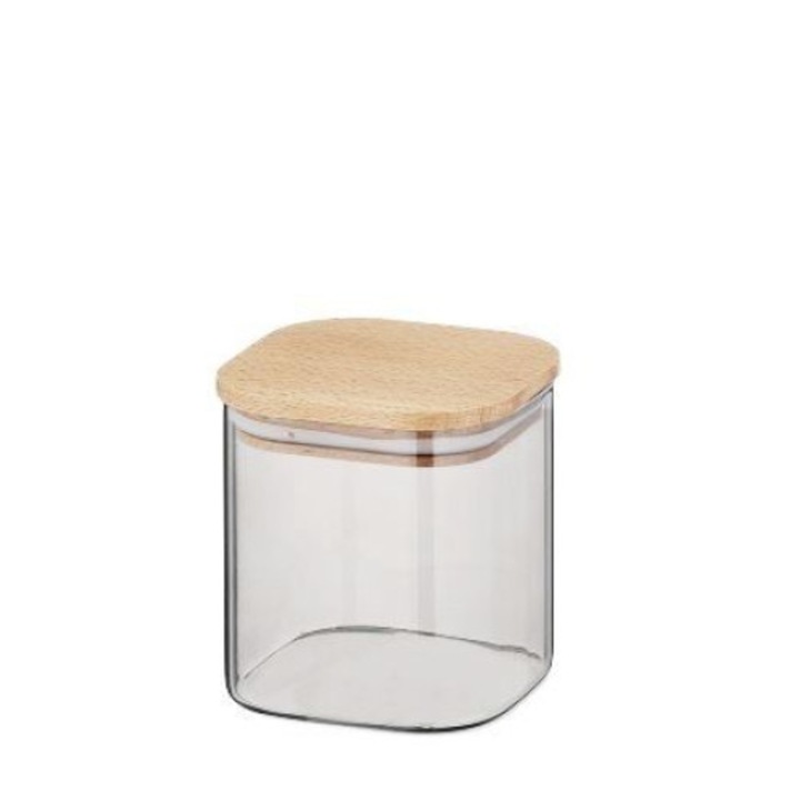 Borcan depozitare, Kela, Sticla, 75 ml, Transparent