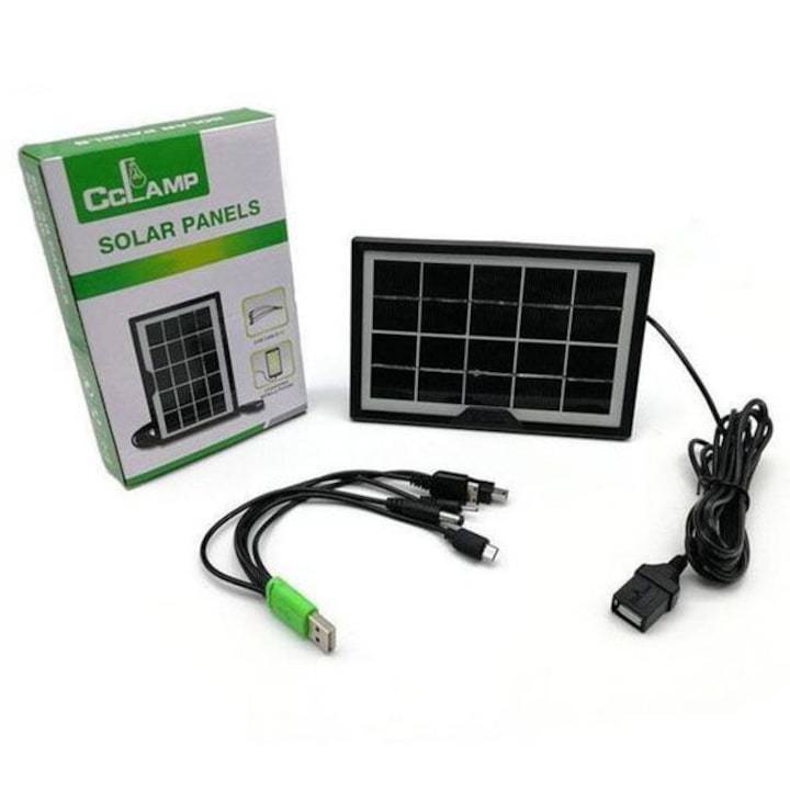 Panou solar cu functie incarcare CL-650 integrat reflectorizant 4 W