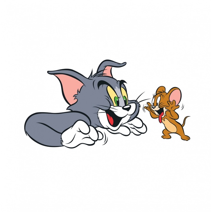 Sticker Tom si Jerry 20cm, pentru bara de protectie Creative Rey®