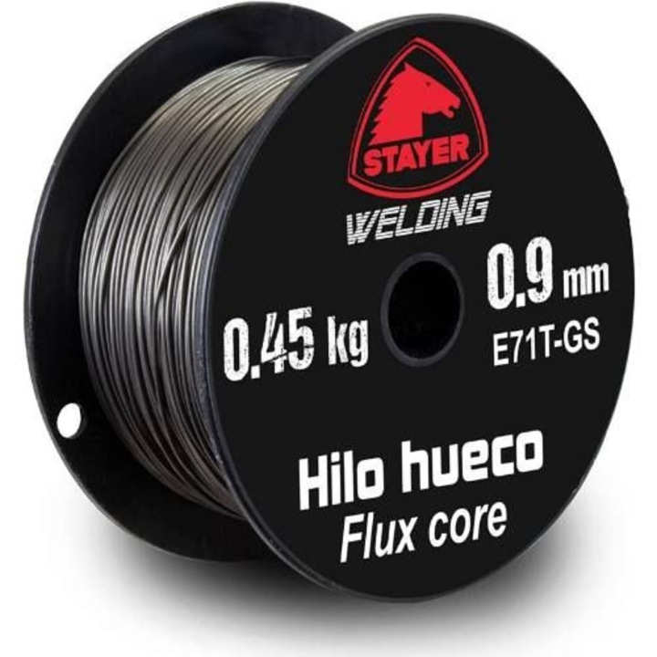 Sarma tubulara de sudura, Stayer, 0.9 mm, 0.45 kg, Negru