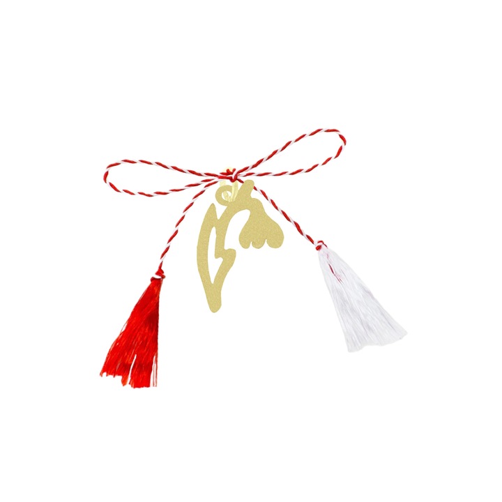 Martisor cu pandantiv Ghiocel din Aur 14 K