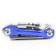 Kit multifunctional bicicleta, 15x chei, Albastru/argintiu