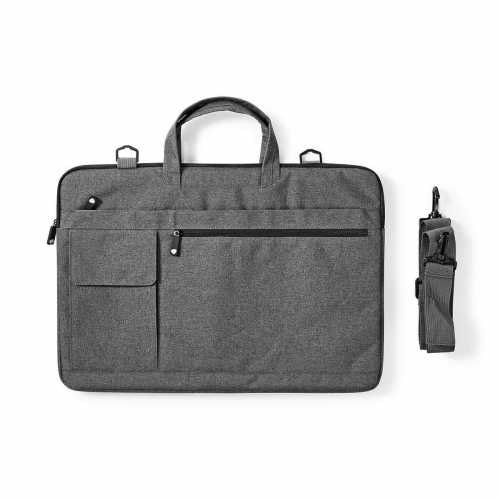 Geanta laptop 17 "- 18" Nedis, curea de umar, 8 buzunare de depozitare, negru