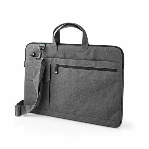 Geanta laptop 17 "- 18" Nedis, curea de umar, 8 buzunare de depozitare, negru