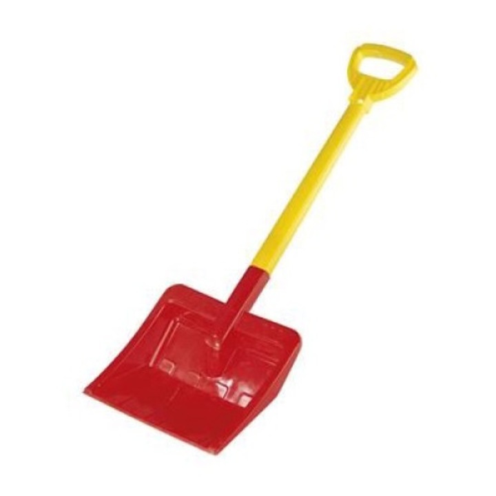 Lopata copii, Rolly Toys, Plastic, 71 x 26 x 9 cm, Galben/Rosu