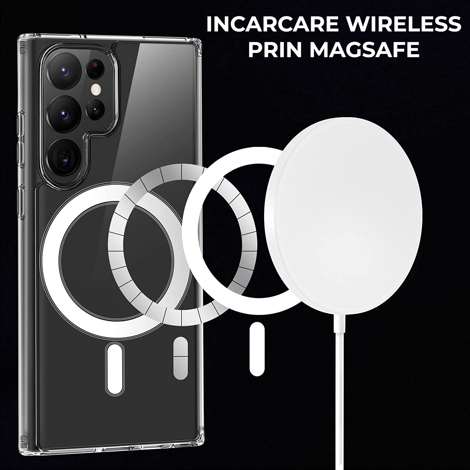 Husa Daden® MagSafe pentru Samsung S24 Ultra, Clear Case, Atasare