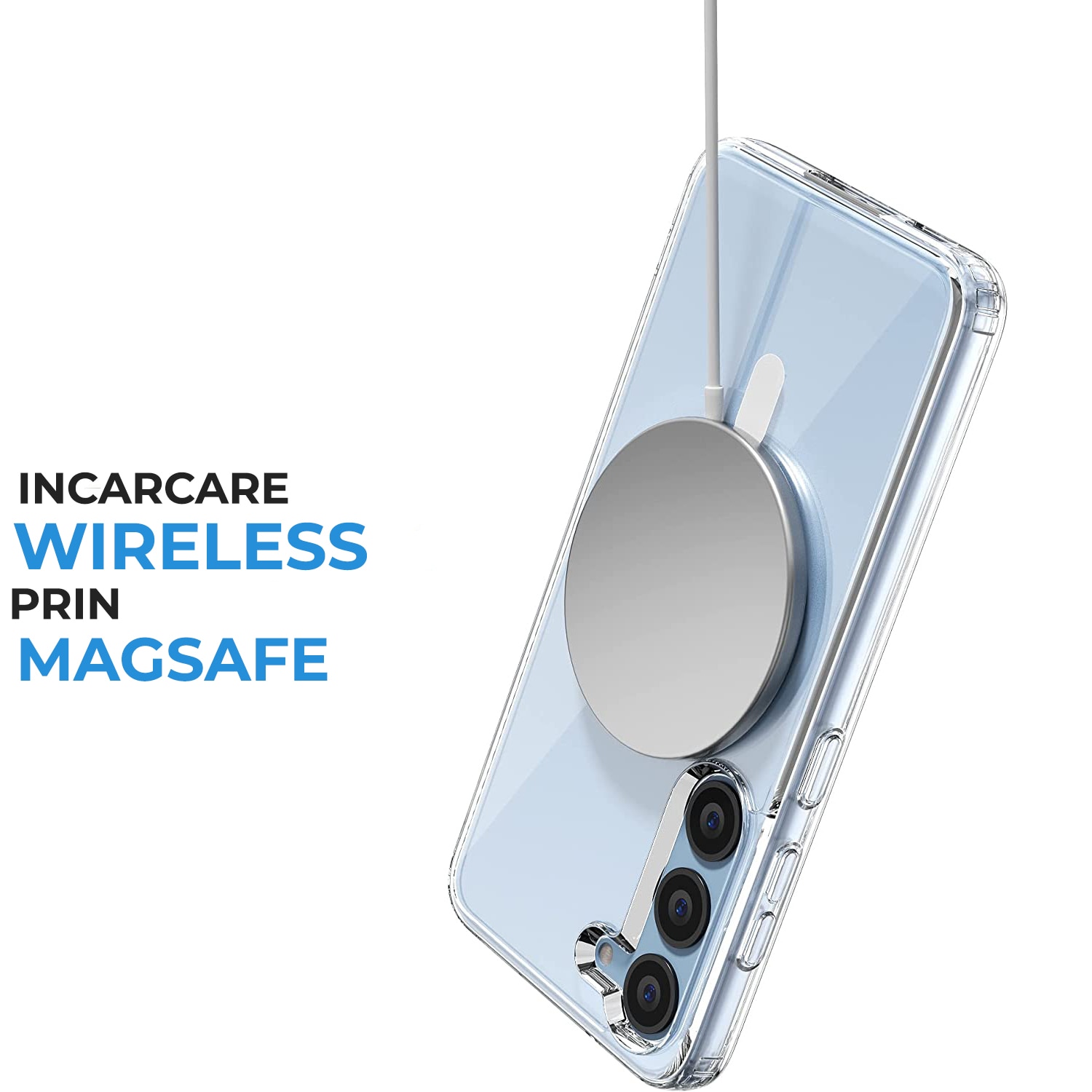Husa Daden® MagSafe pentru Samsung S24 Plus, Clear Case, Atasare Magnetica, Antisoc, Transparent