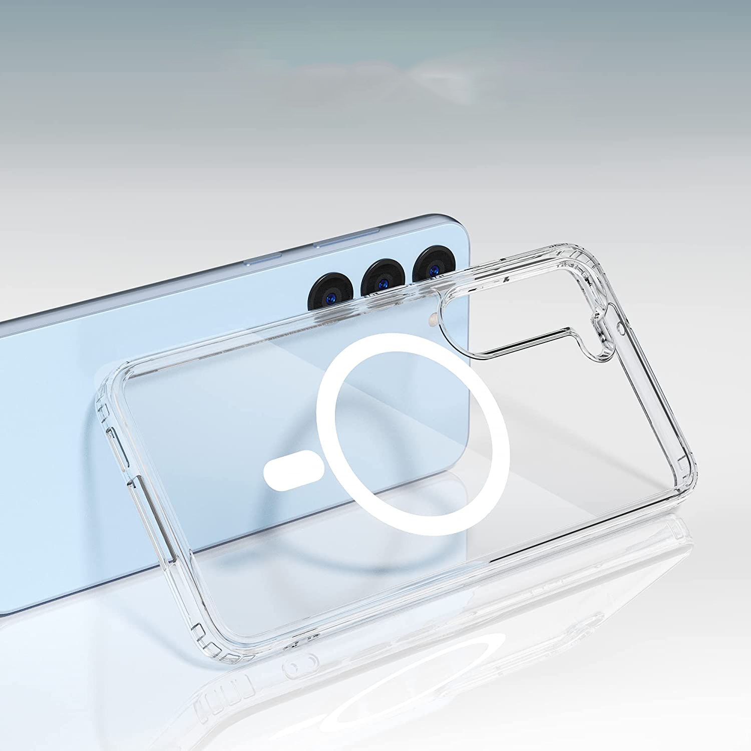 Husa Daden® MagSafe pentru Samsung S24 Plus, Clear Case, Atasare Magnetica, Antisoc, Transparent
