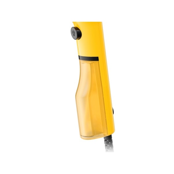 Aparat de calcat vertical cu abur Tefal Pure Pop Garment DT2026E1, 1300 W, recipient apa 70 ml, autonomie rezervor apa 4 minute, galben