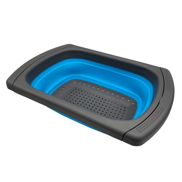 Konyhai szűrő, barna, szilikon, fekete, kék