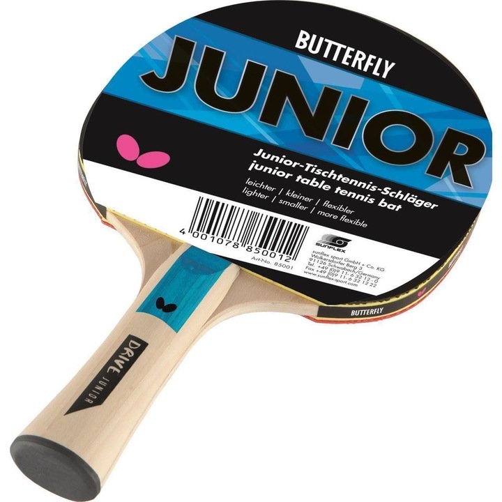 Paleta tenis de masa pentru copii BUTTERFLY junior 135 grame