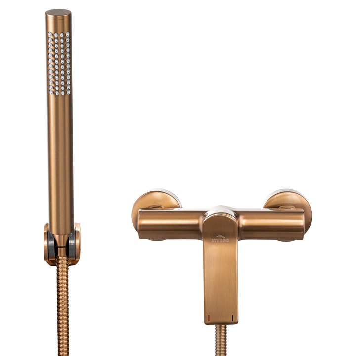 Baterie de dus cu set de dus NERI cupru