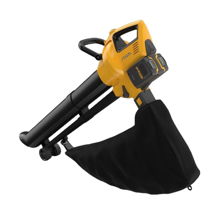 Suflanta pe baterii VS 100e 4.0 Ah, Stiga, Motor 600 W, Galben/Negru