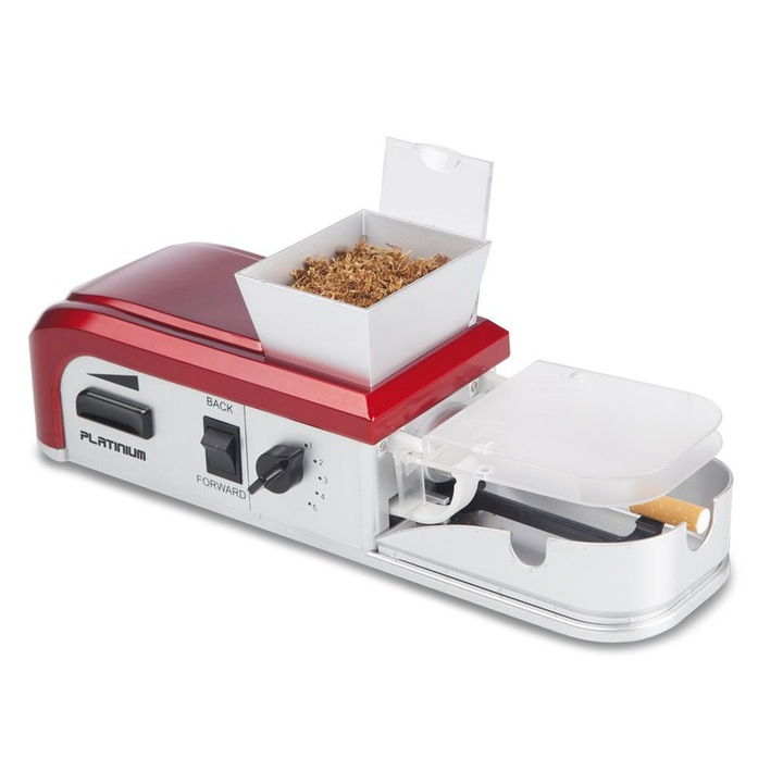 Aparat electric de facut tigari, Platinium, 45 W, Visiniu