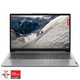 Laptop Lenovo IdeaPad 1 15AMN7 cu procesor AMD Athlon™ Silver 7120U pana la 3.5 GHz, 15.6", HD, 4GB, 256GB SSD, AMD Radeon™ 610M, No OS, Cloud Grey