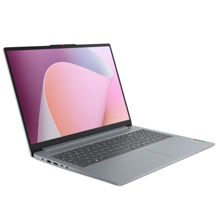 Laptop Lenovo IdeaPad 3 16ABR8 cu procesor AMD Ryzen™ 5 7530U pana la 4.5 GHz, 16", WUXGA, IPS, 16GB, 512GB SSD, AMD Radeon™ Graphics, No OS, Arctic Grey