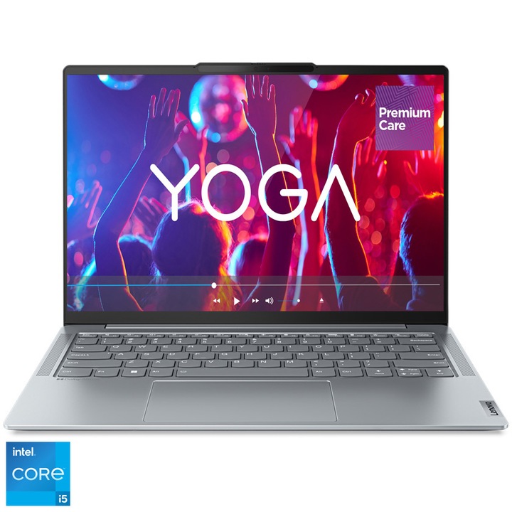 Лаптоп Ultrabook Lenovo Yoga Slim 6 14IRP8, Intel® Core™ i5-1340P, 14", WUXGA, OLED, RAM 16GB, 512GB SSD, Intel® Iris® Xᵉ Graphics, No OS, Misty Grey
