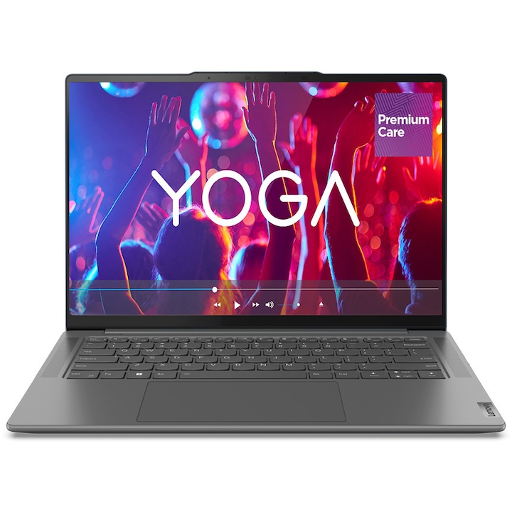 Lenovo Yoga Pro 7 14ARP8 14.5" 3K laptop, AMD Ryzen™ 7 7735HS, 16GB, 512GB SSD, NVIDIA® GeForce RTX™ 3050 6GB GDDR6, NoOS, Nemzetközi angol billentyűzet, Szürke