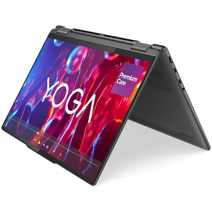 Lenovo Yoga 7 14ARP8 14" 2.8K OLED Touch laptop, AMD Ryzen™ 7 7735U, 16GB, 1TB SSD, AMD Radeon™ 680M Graphics, Windows 11 Home, Nemzetközi angol billentyűzet, Szürke