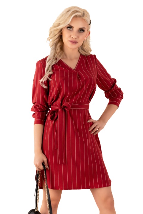 Rochie, Miriae D90, Poliester, Red22, Wine Red