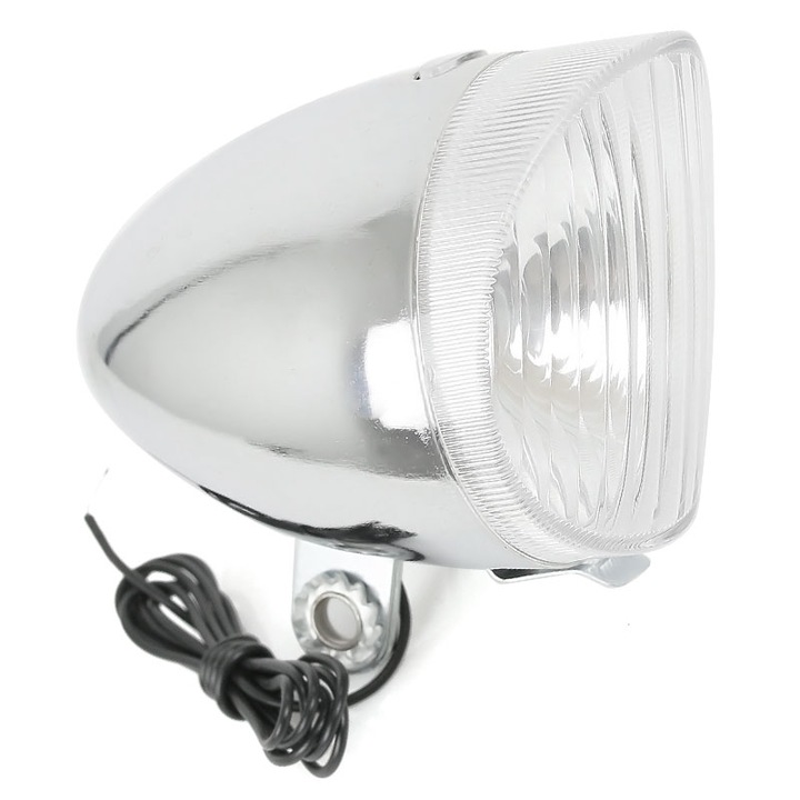 Far bicicleta, Pentru dinam, 6V, Alb