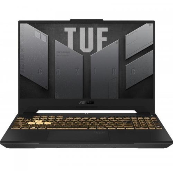 Laptop Gaming ASUS TUF F15 FX507ZC4-HN056, 15.6 inch FHD, Intel Core i5-12500H, 8GB RAM, 512GB SSD, nVidia GeForce RTX 3050 4GB, No OS, Gri