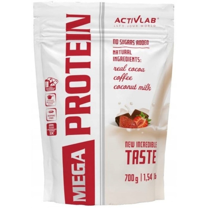 Протеинова добавка, ActivLab Mega PROTEIN, шоколад - ягода, 700g
